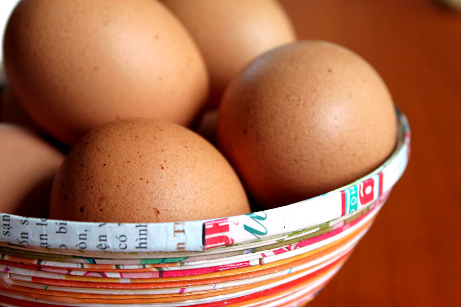 eggs in a bowl