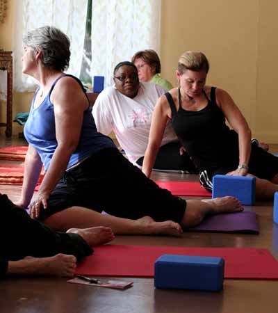 recuperative yoga class